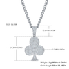 Plum Blossom Hip Hop Necklace S925 Silver Pendant Moissanite Grade D 0.92CT 1
